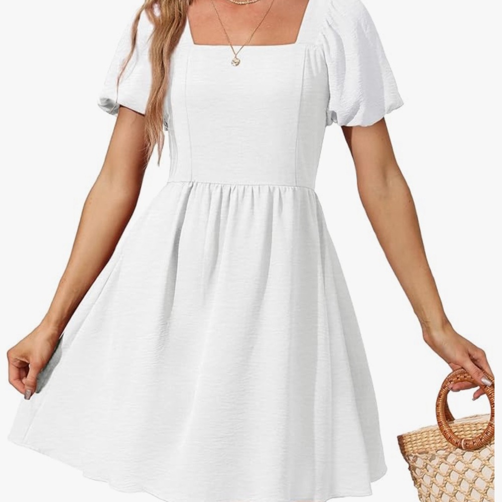 Women’s White dress XS tie on back